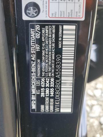 2020 MERCEDES-BENZ S MERCEDES - W1KUX8GB0LA558390