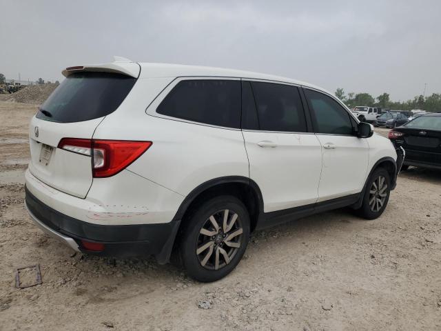 HONDA PILOT EX 2019 white  gas 5FNYF5H33KB039408 photo #4
