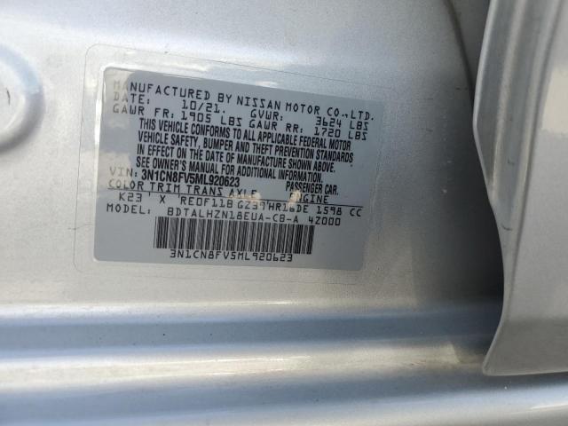 2021 NISSAN VERSA SR - 3N1CN8FV5ML920623