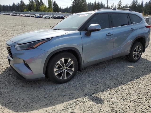 TOYOTA HIGHLANDER 2022 silver  hybrid engine 5TDGBRCH2NS093333 photo #1