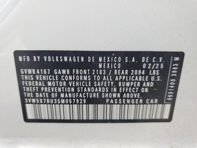 2025 VOLKSWAGEN JETTA S - 3VW5X7BU3SM057929