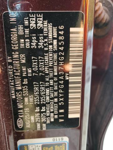 2017 KIA SORENTO LX - 5XYPG4A37HG245846