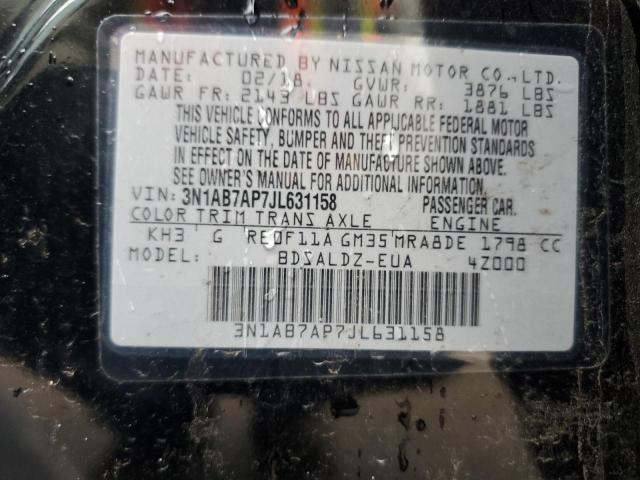 2018 NISSAN SENTRA S - 3N1AB7AP7JL631158