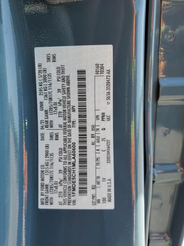 2021 FORD BRONCO BAS - 1FMDE5CH1MLA60600