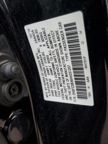 2017 HONDA CIVIC EX - 2HGFC3B36HH351207
