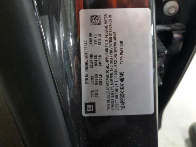 2016 BUICK VERANO - 1G4PP5SK1G4146749