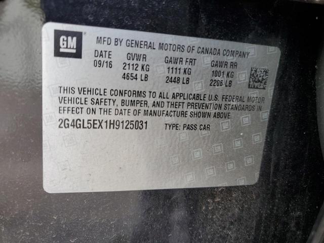 2017 BUICK REGAL SPOR 2G4GL5EX1H9125031