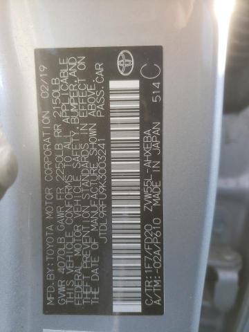 2019 TOYOTA PRIUS - JTDL9RFU9K3003241