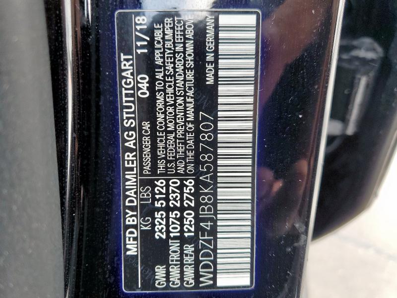 2019 MERCEDES-BENZ E 300 - WDDZF4JB8KA587807