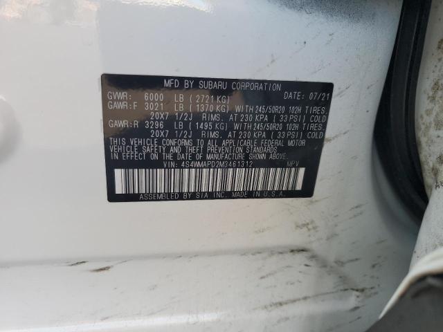 2021 SUBARU ASCENT LIM - 4S4WMAPD2M3461312