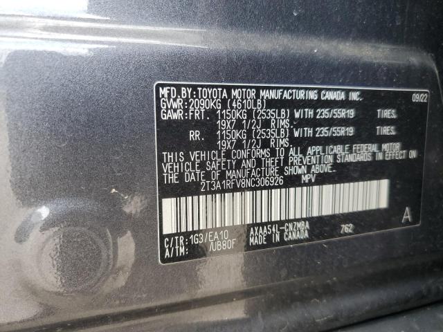 2022 TOYOTA RAV4 XLE P - 2T3A1RFV8NC306926
