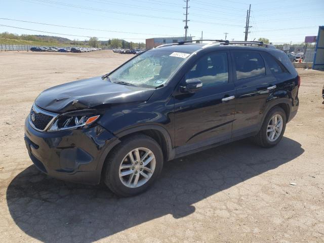 KIA SORENTO LX 2014 black  gas 5XYKT4A74EG461352 photo #1
