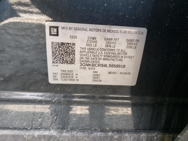2020 CHEVROLET BLAZER 2LT 3GNKBCRS4LS658918