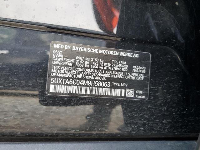 2021 BMW X5 XDRIVE4 - 5UXTA6C04M9H58063