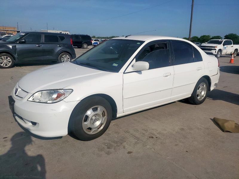 HONDA CIVIC HYBR 2004 white  hybrid engine JHMES96694S020272 photo #1