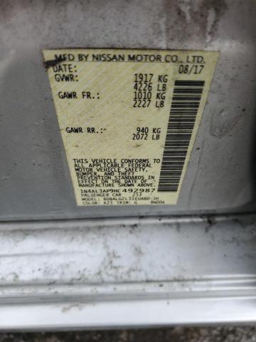 2017 NISSAN ALTIMA 2.5 1N4AL3AP9HC492987