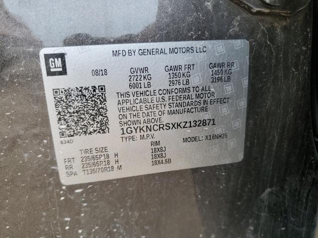 2019 CADILLAC XT5 LUXURY - 1GYKNCRSXKZ132871