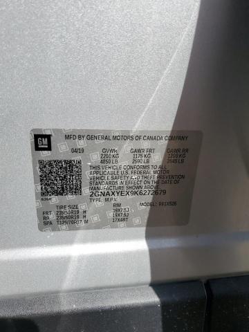 2019 CHEVROLET EQUINOX PR - 2GNAXYEX9K6272679