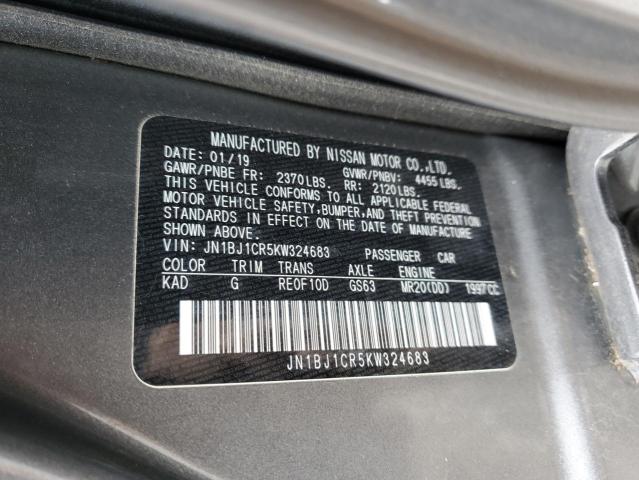 2019 NISSAN ROGUE SPT JN1BJ1CR5KW324683