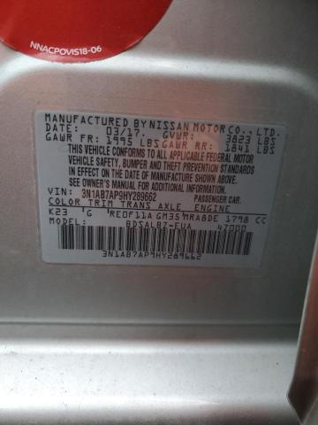 2017 NISSAN SENTRA S - 3N1AB7AP9HY289662