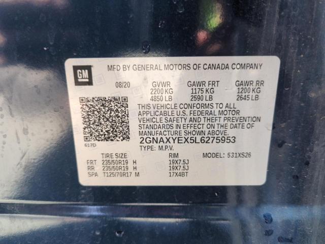 2020 CHEVROLET EQUINOX PR - 2GNAXYEX5L6275953