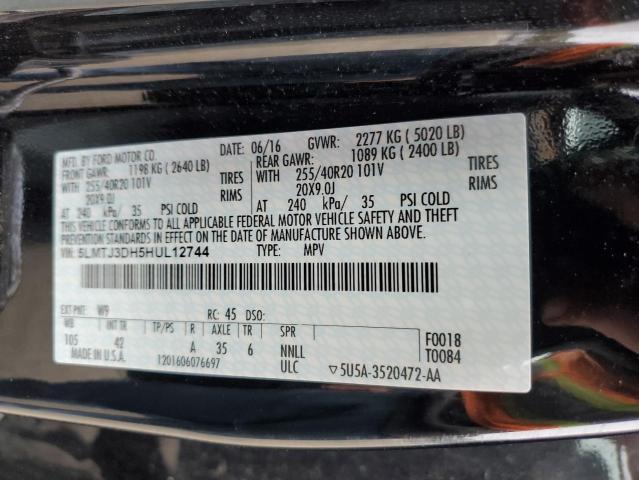 2017 LINCOLN MKC RESERV 5LMTJ3DH5HUL12744