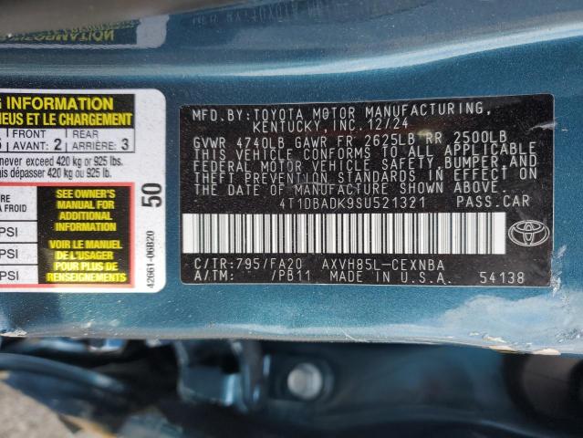 2025 TOYOTA CAMRY XSE - 4T1DBADK9SU521321