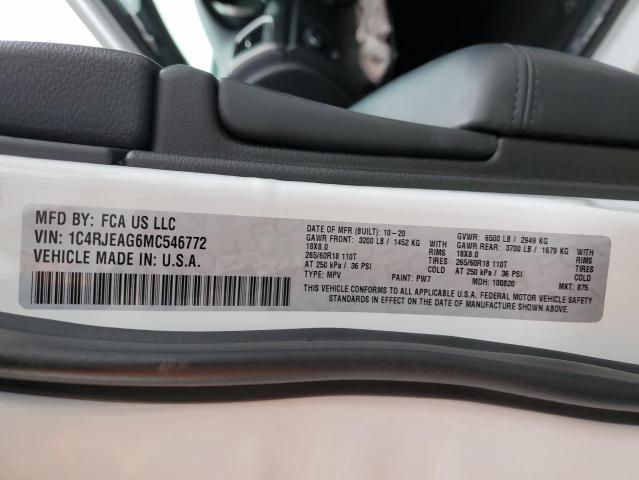 2021 JEEP GRAND CHER - 1C4RJEAG6MC546772