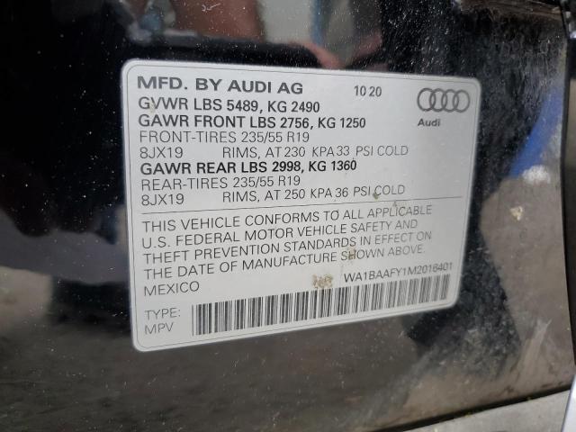 2021 AUDI Q5 PREMIUM - WA1BAAFY1M2016401