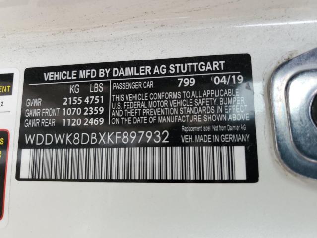 WDDWK8DBXKF897932 Mercedes-Benz C 300