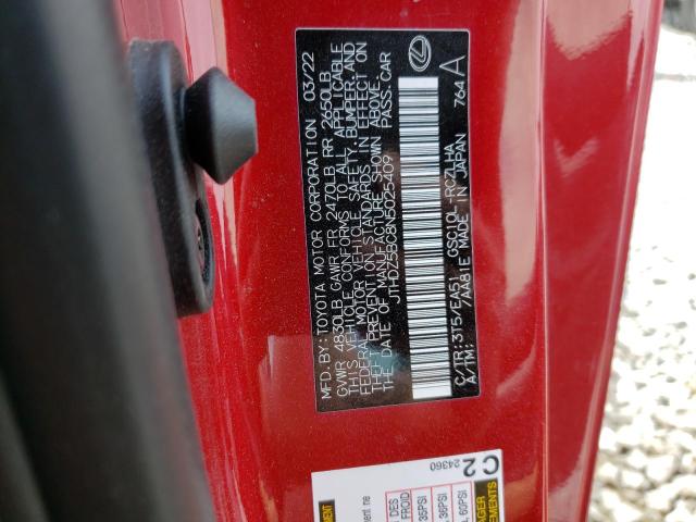 2022 LEXUS RC 350 BAS JTHDZ5BC8N5025409