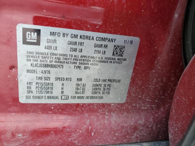 KL4CJGSB8HB065075 Buick Encore Essence