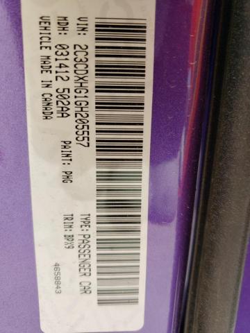 2C3CDXHG1GH205557 Dodge Charger Sxt