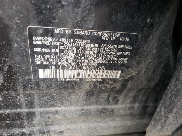 JF2SKAUC9KH450796 Subaru Forester Limited