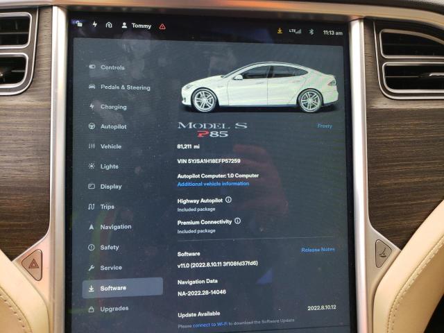 5YJSA1H18EFP57259 Tesla MODEL S