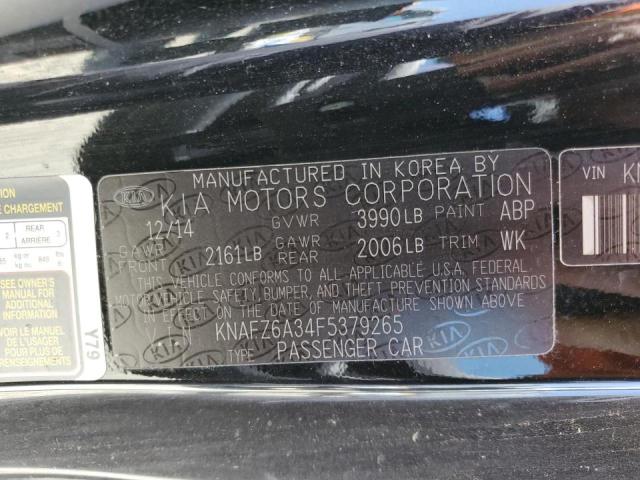 KNAFZ6A34F5379265 KIA FORTE SX