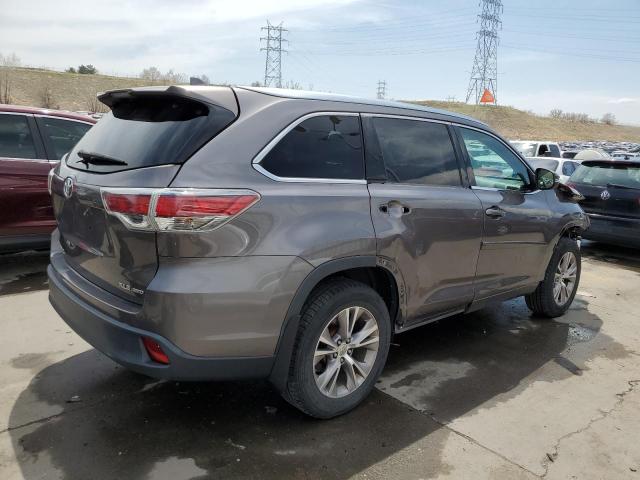 VIN 5TDJKRFH8ES035907 2014 Toyota Highlander, Xle no.3