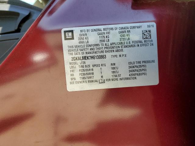 2GKALMEK7H6130863 GMC Terrain Sle