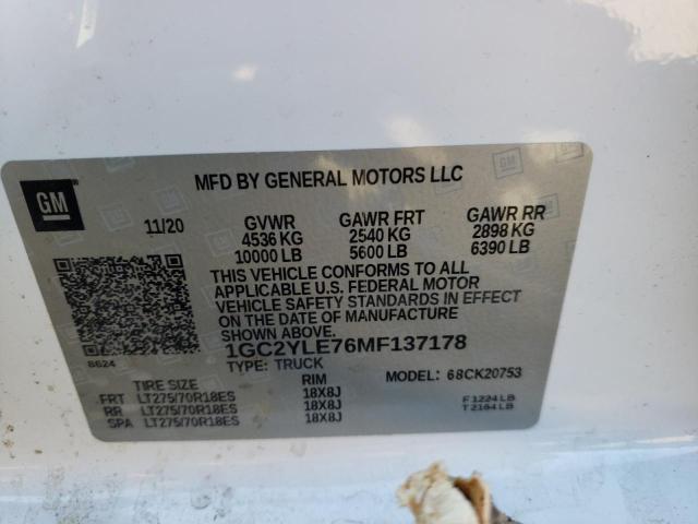 2021 CHEVROLET 2500 HD 1GC2YLE76MF137178