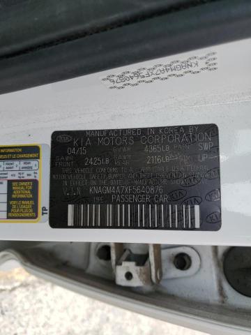 KNAGM4A7XF5640876 KIA Optima Lx