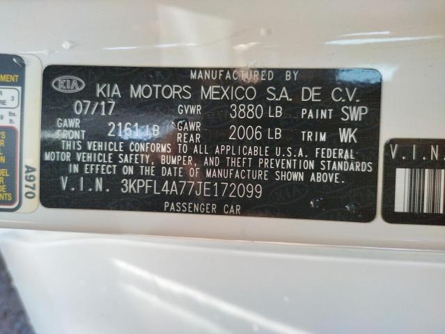 3KPFL4A77JE172099 KIA FORTE LX