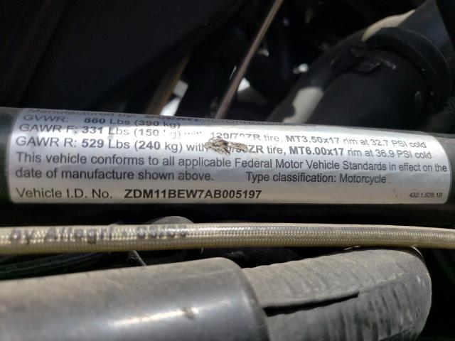 2010 DUCATI STREETFIGH ZDM11BEW7AB005197
