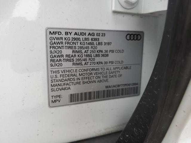 VIN WA1ACBF77PD013594 2023 Audi Q7, Premium no.12