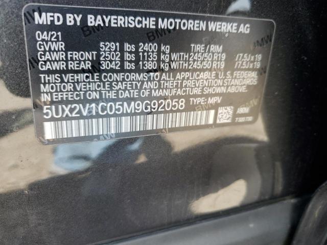 2021 BMW X4 XDRIVE3 - 5UX2V1C05M9G92058