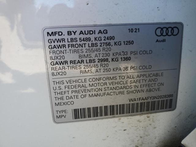 2022 AUDI Q5 PRESTIG - WA1FAAFY3N2028388