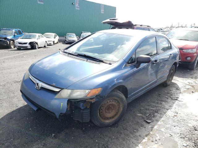Salvage cars for sale from Copart Montreal Est, QC: 2008 Honda Civic DX-G