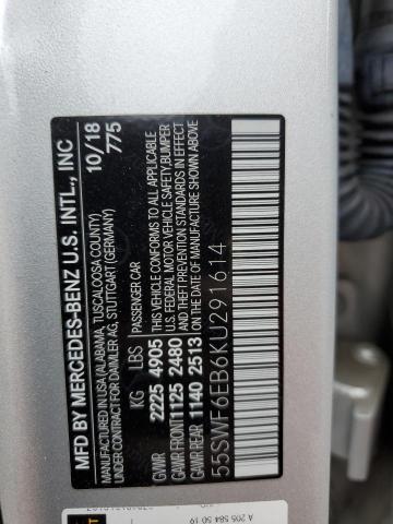 55SWF6EB6KU291614 Mercedes-Benz C 43 Amg