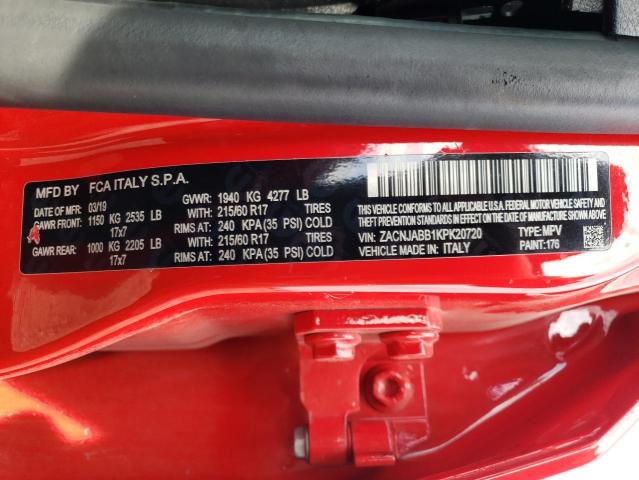 ZACNJABB1KPK20720 Jeep Renegade Latitude