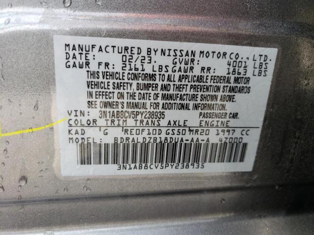 3N1AB8CV5PY238935 Nissan SENTRA SV