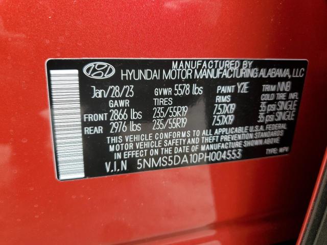 2023 HYUNDAI SANTA FE L - 5NMS5DA10PH004553